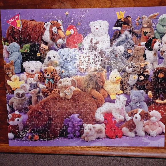 Golden 550 Piece Vintage Dakin Stuffed Animals Puzzle Complete - Picture 5 of 5